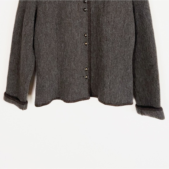 Vintage Denbigh Knitwear Womens Wool Button front Sweater Jacket size Large Chic - Picture 4 of 10